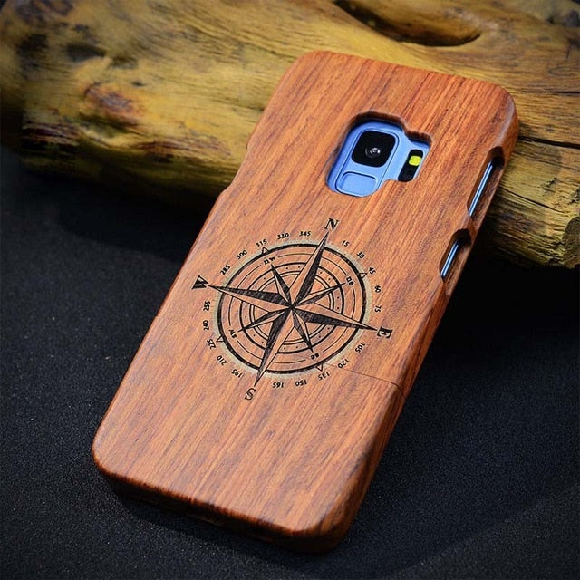 Real Wood Phone Case for Samsung Galaxy S10+ 100% Natural Bamboo