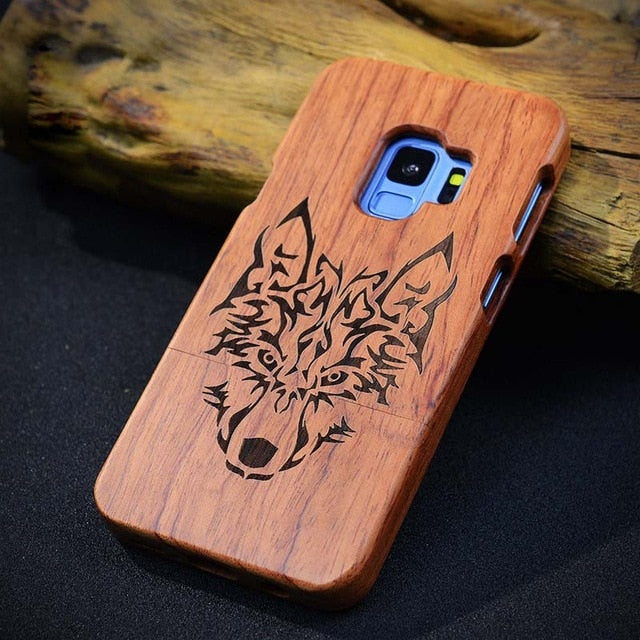 Real Wood Phone Case for Samsung Galaxy S10+ 100% Natural Bamboo