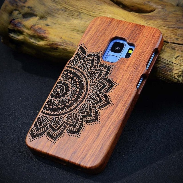 Real Wood Phone Case for Samsung Galaxy S10+ 100% Natural Bamboo