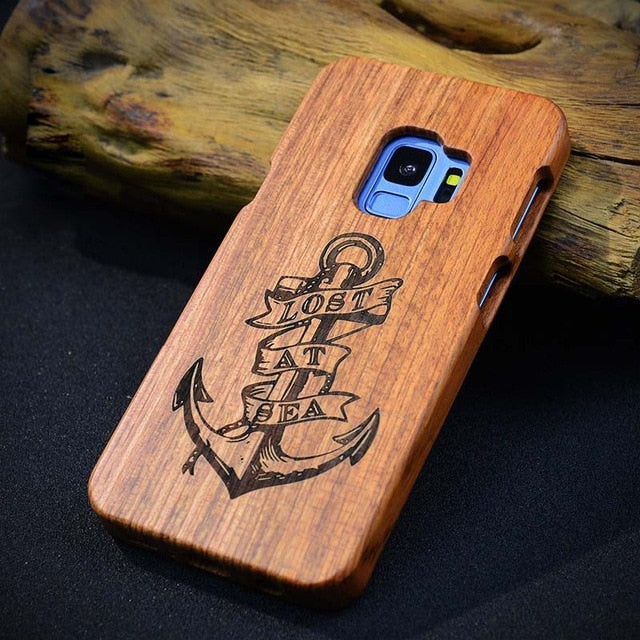 Real Wood Phone Case for Samsung Galaxy S10+ 100% Natural Bamboo