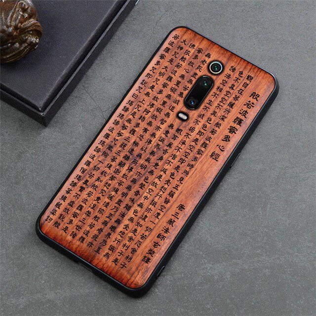New For Xiaomi Mi 9T Case Slim Wood Back Cover TPU Bumper Case