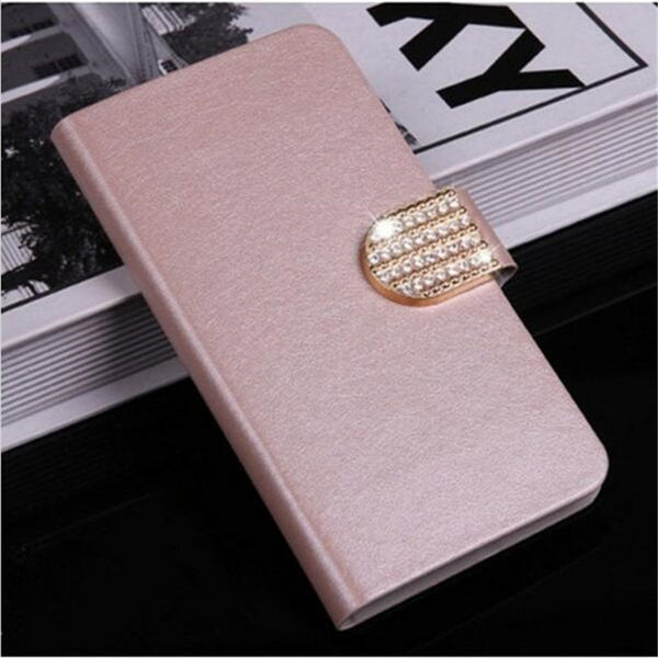 Flip Stand Book Style Silk Case Capa For Samsung Galaxy