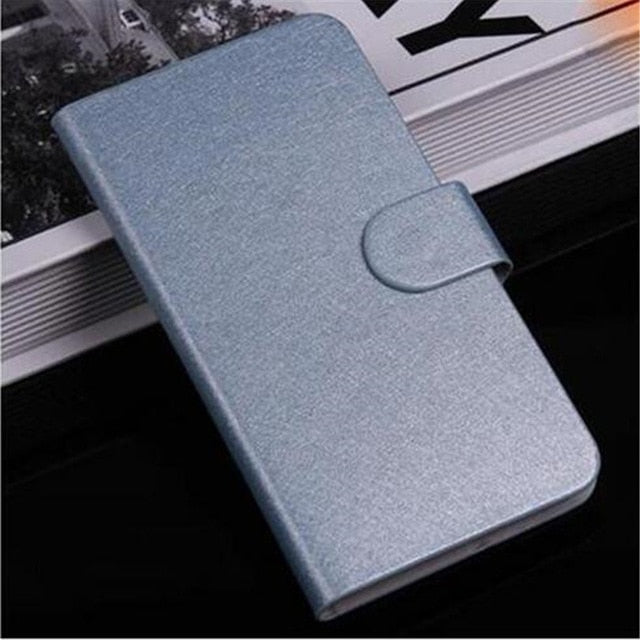 Flip Stand Book Style Silk Case Capa For Samsung Galaxy
