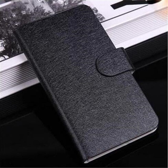 Flip Stand Book Style Silk Case Capa For Samsung Galaxy
