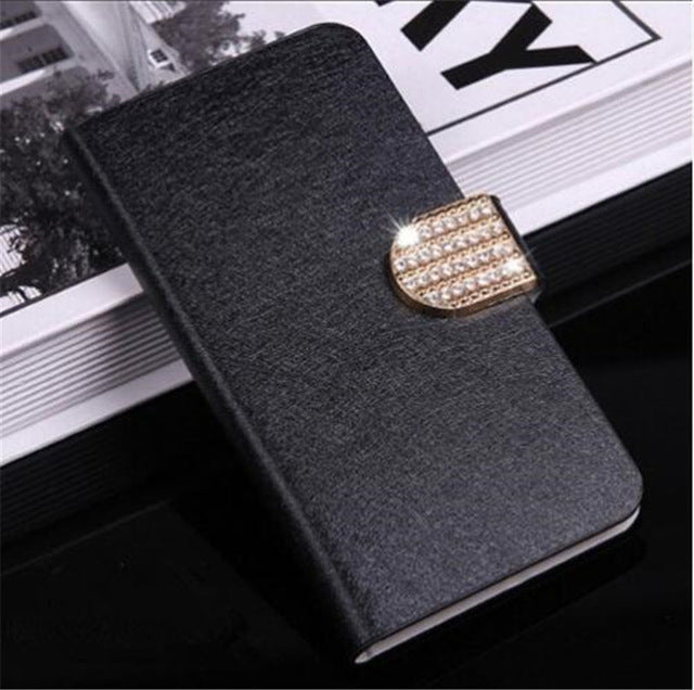 Flip Stand Book Style Silk Case Capa For Samsung Galaxy