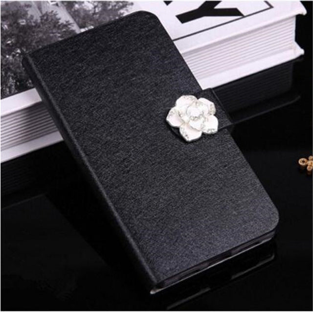 Flip Stand Book Style Silk Case Capa For Samsung Galaxy