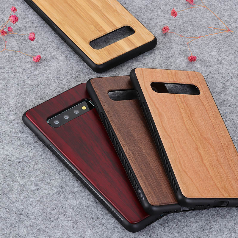 Retro Real Wood Couples Case For Samsung Galaxy S10 Plus Note 10 Plus