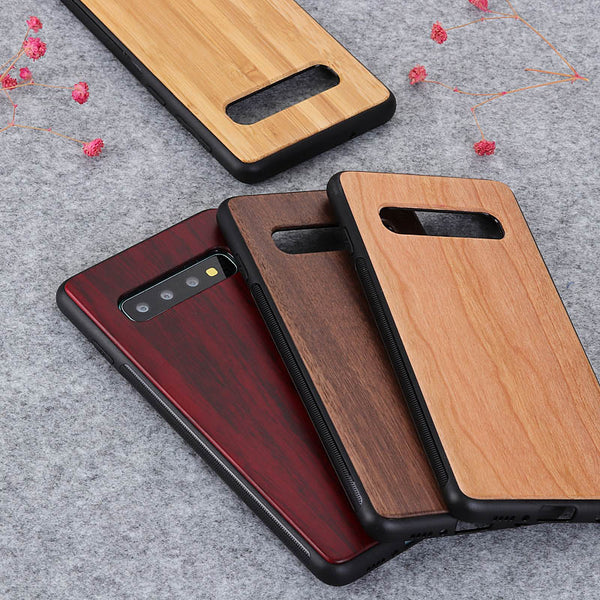 Retro Real Wood Couples Case For Samsung Galaxy S10 Plus Note 10 Plus