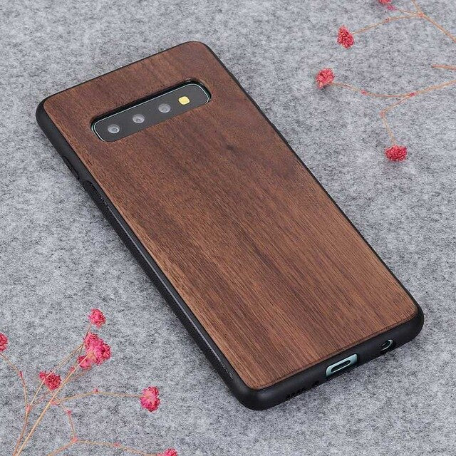 Retro Real Wood Couples Case For Samsung Galaxy S10 Plus Note 10 Plus