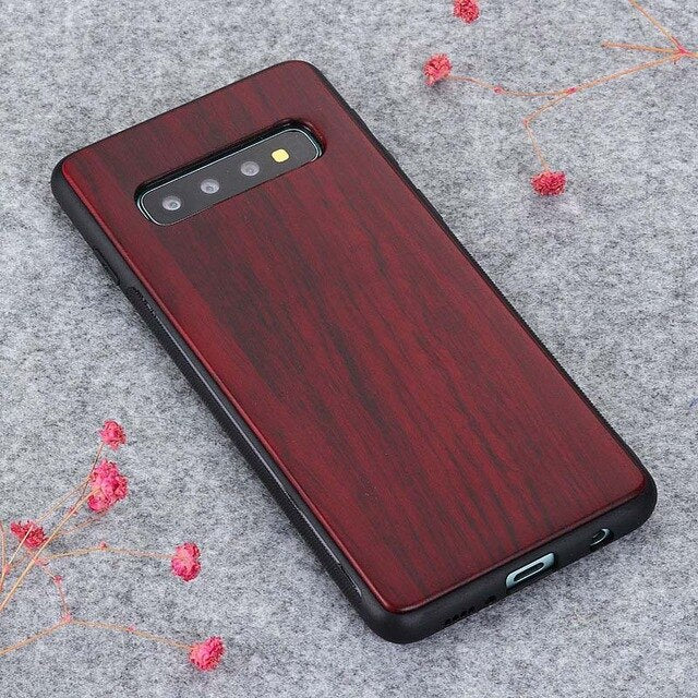 Retro Real Wood Couples Case For Samsung Galaxy S10 Plus Note 10 Plus