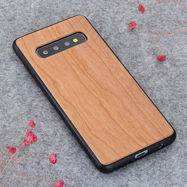 Retro Real Wood Couples Case For Samsung Galaxy S10 Plus Note 10 Plus