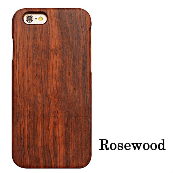 Natural Wood Case For iPhone 7 6 6s Plus SE 5 5s Cover