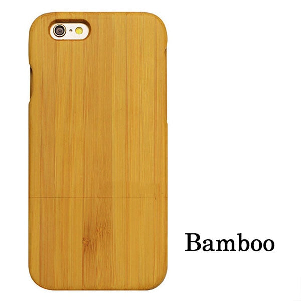 Natural Wood Case For iPhone 7 6 6s Plus SE 5 5s Cover