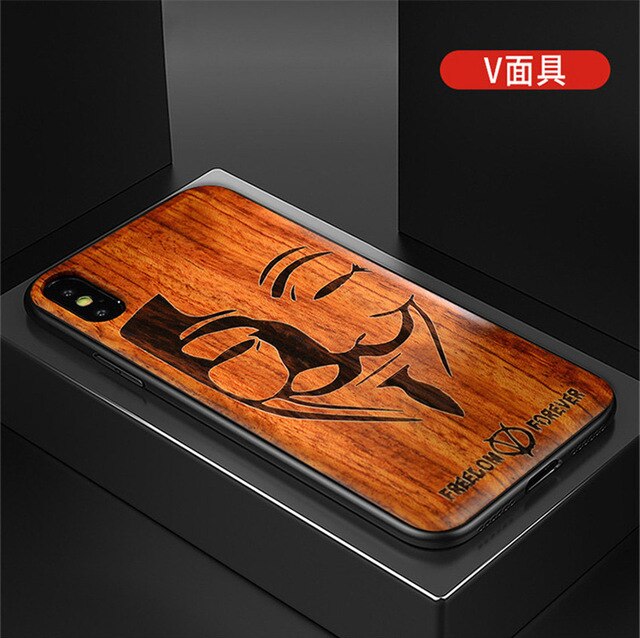 New For iPhone 11 Case Slim Wood Back Cover TPU Bumper Case