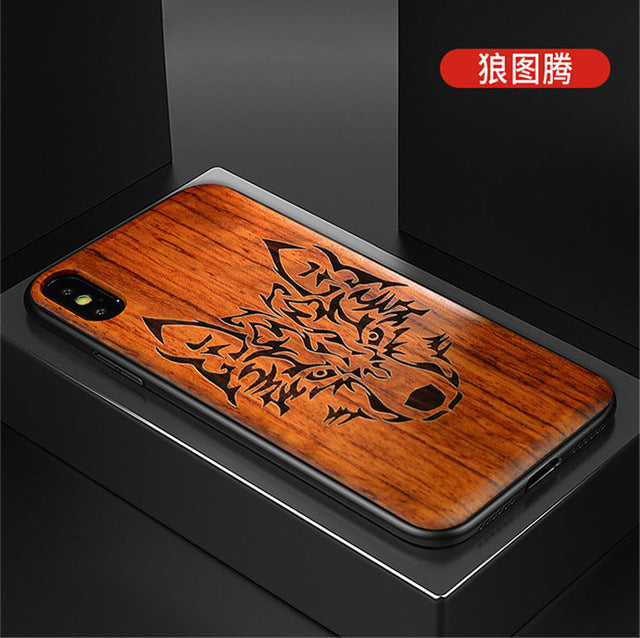 New For iPhone 11 Case Slim Wood Back Cover TPU Bumper Case