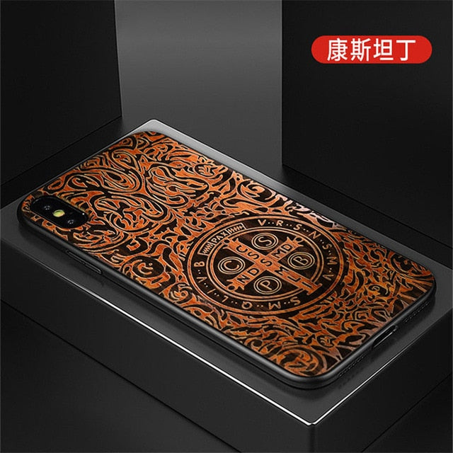 New For iPhone 11 Case Slim Wood Back Cover TPU Bumper Case
