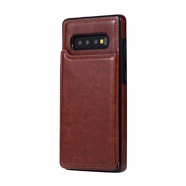 Wallet PU Leather Phone Case For Samsung Galaxy