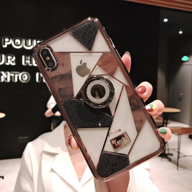 Luxury Rhinestone 2-in-1 for iPhone  7 8 Plus X