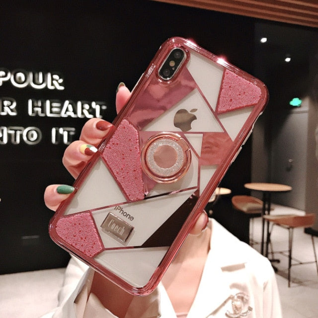 Luxury Rhinestone 2-in-1 for iPhone  7 8 Plus X