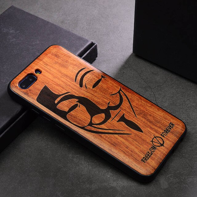 New Huawei Honor View 10 Case Slim Wood Back Cover