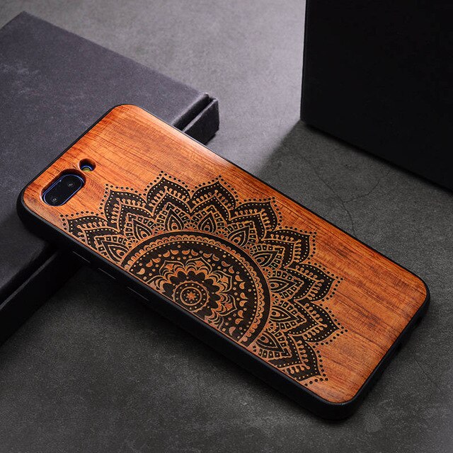 New Huawei Honor View 10 Case Slim Wood Back Cover