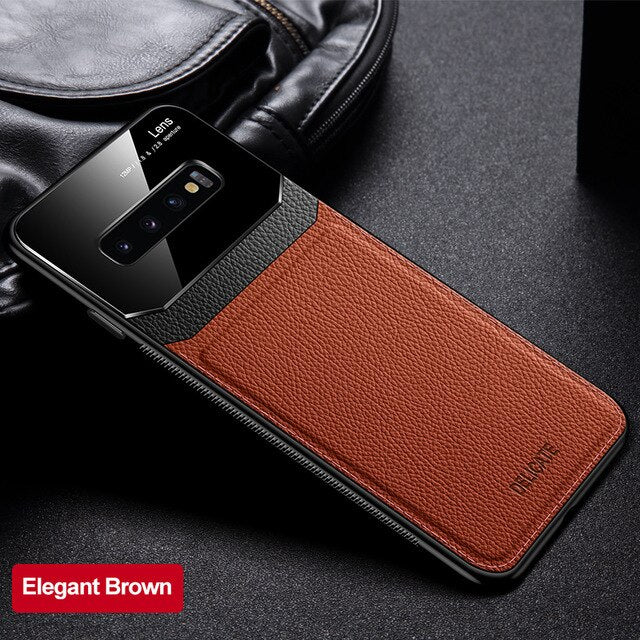Shockproof Case for Samsung S20 Ultra S10+ Plus Note 10 Lite Leather