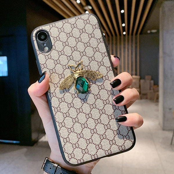 Luxury 3D Bee Retro Cloth Phone Case for IPhone 11 Pro Case