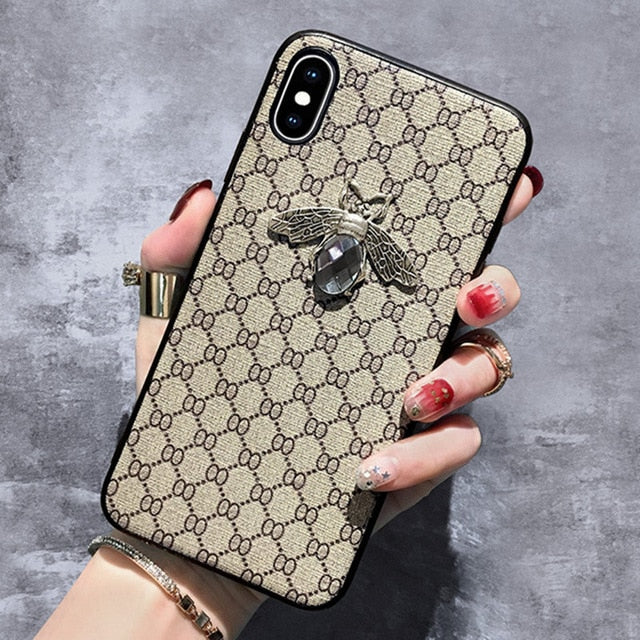 Luxury 3D Bee Retro Cloth Phone Case for IPhone 11 Pro Case