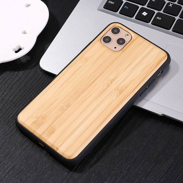 Real Natural Wood Case For iphone 11Pro MAX XR X XS Max 8 7 6 6s