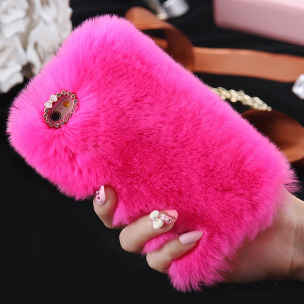 Cute Fur Fluffy Phone Case For iPhone SE2020 X Xr Xs 11 Pro Max