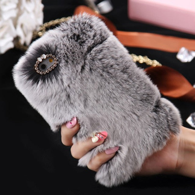 Cute Fur Fluffy Phone Case For iPhone SE2020 X Xr Xs 11 Pro Max