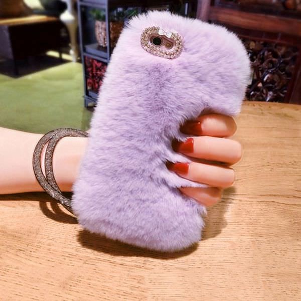 Cute Fur Fluffy Phone Case For iPhone SE2020 X Xr Xs 11 Pro Max
