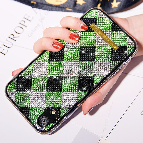 Lattice Pattern Bling Diamond Case For iPhone 11 Pro