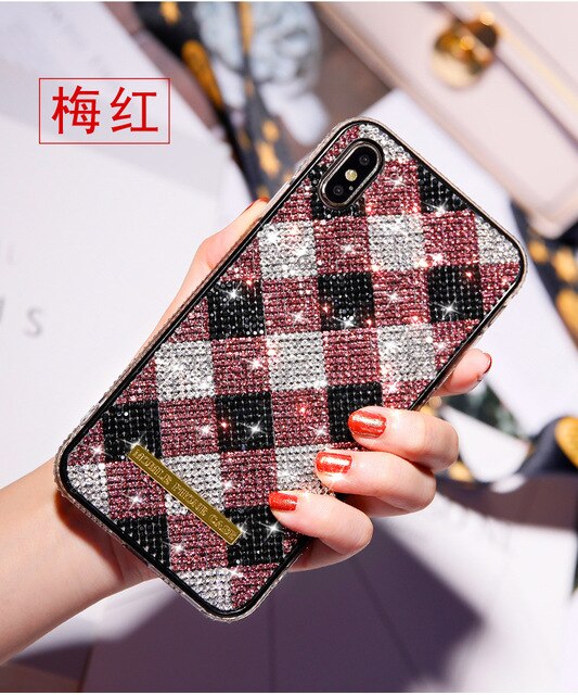 Lattice Pattern Bling Diamond Case For iPhone 11 Pro