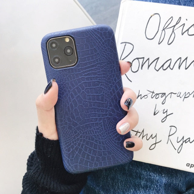 crocodile Texture soft silicone phone case For iphone