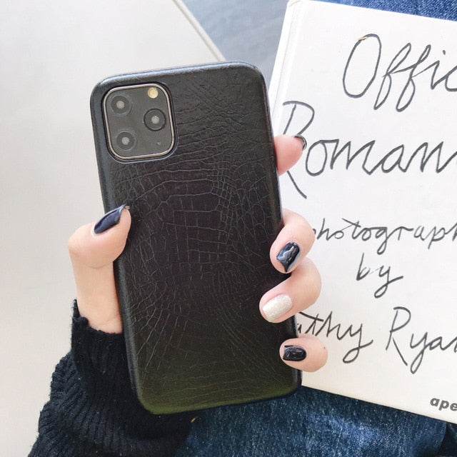 crocodile Texture soft silicone phone case For iphone