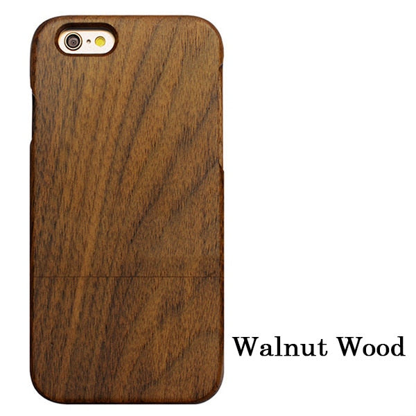 Natural Wood Case For iPhone 7 6 6s Plus 5 5s SE Cover