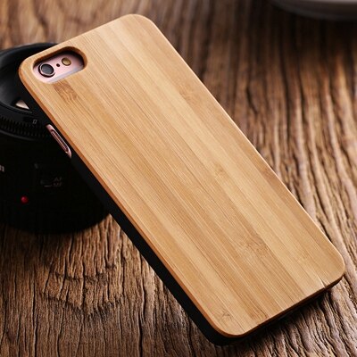 For iPhone 5s Case Retro Natural Bamboo Wood Case