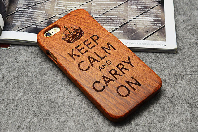 Wooden Phone Case 100% Handmade Natural Real Wood