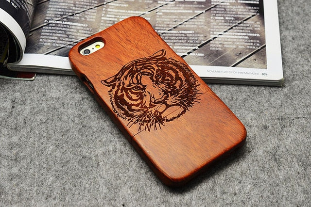 Wooden Phone Case 100% Handmade Natural Real Wood