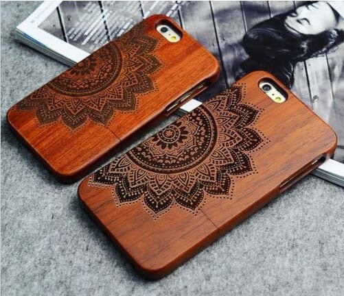 Wooden Phone Case 100% Handmade Natural Real Wood
