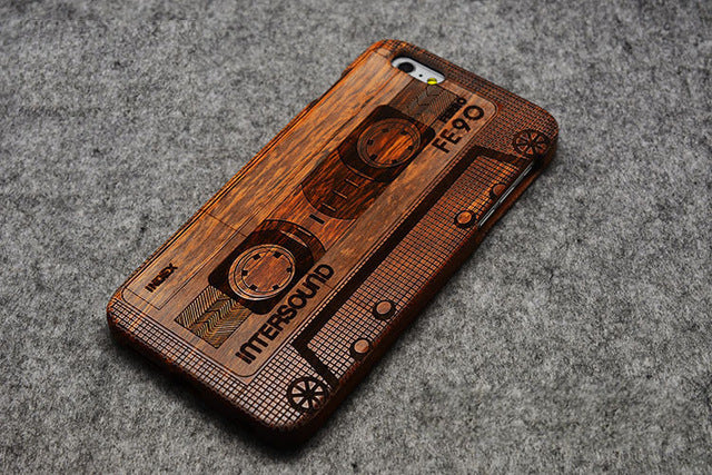 Wooden Phone Case 100% Handmade Natural Real Wood