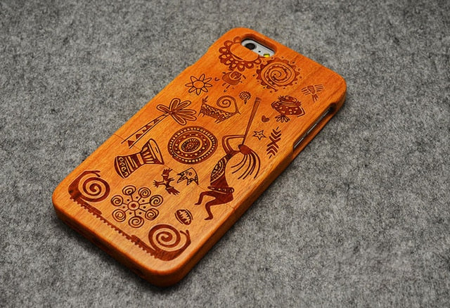 Wooden Phone Case 100% Handmade Natural Real Wood