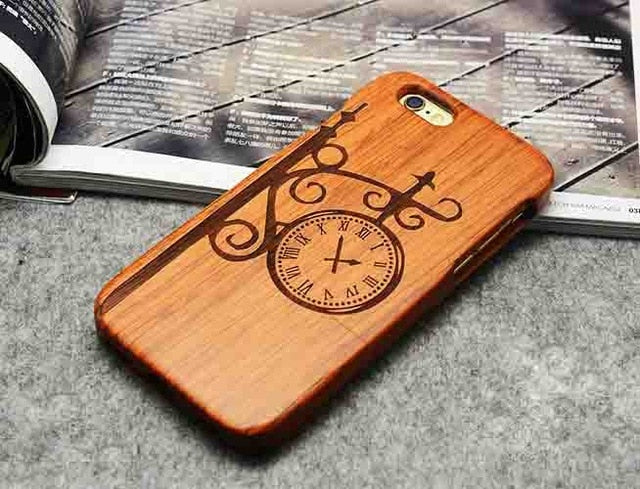 Wooden Phone Case 100% Handmade Natural Real Wood