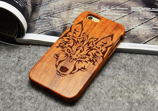 Wooden Phone Case 100% Handmade Natural Real Wood