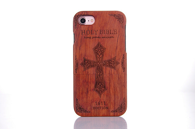 Wooden Phone Case 100% Handmade Natural Real Wood