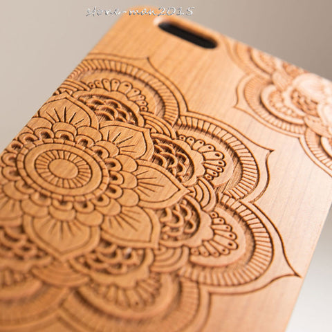 Natural Wooden Bamboo Protector Hard Case Cover