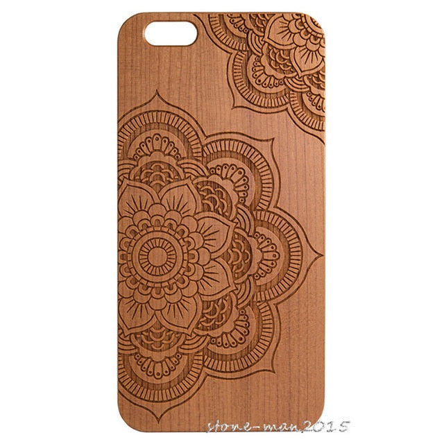Natural Wooden Bamboo Protector Hard Case Cover