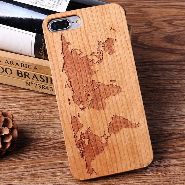 Natural Wooden Bamboo Protector Hard Case Cover