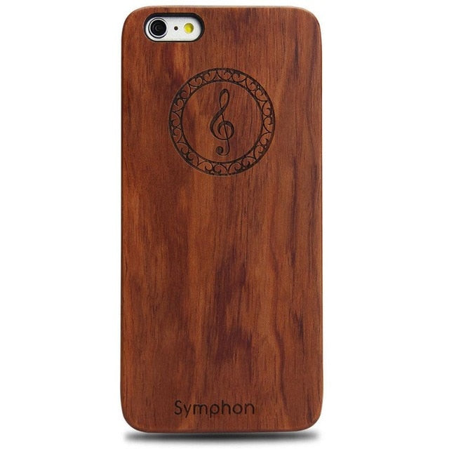 Natural Wooden Bamboo Protector Hard Case Cover